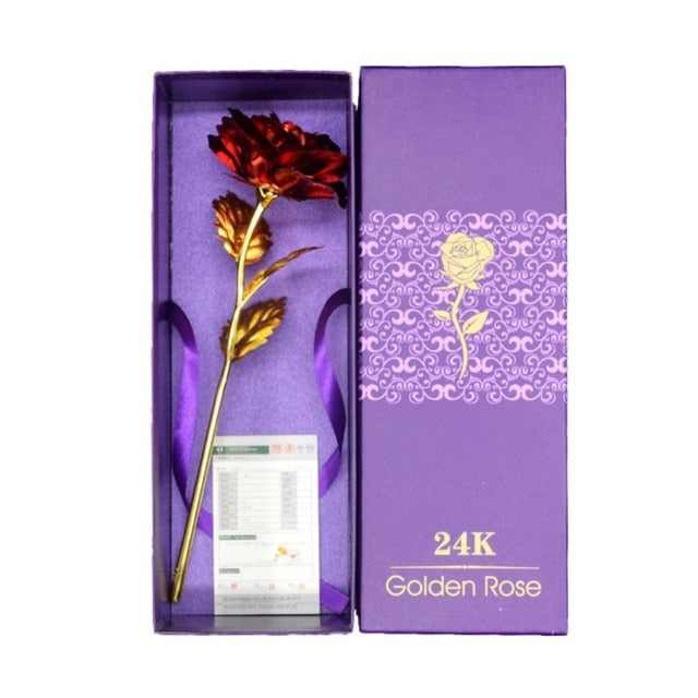 24K Golden Rose